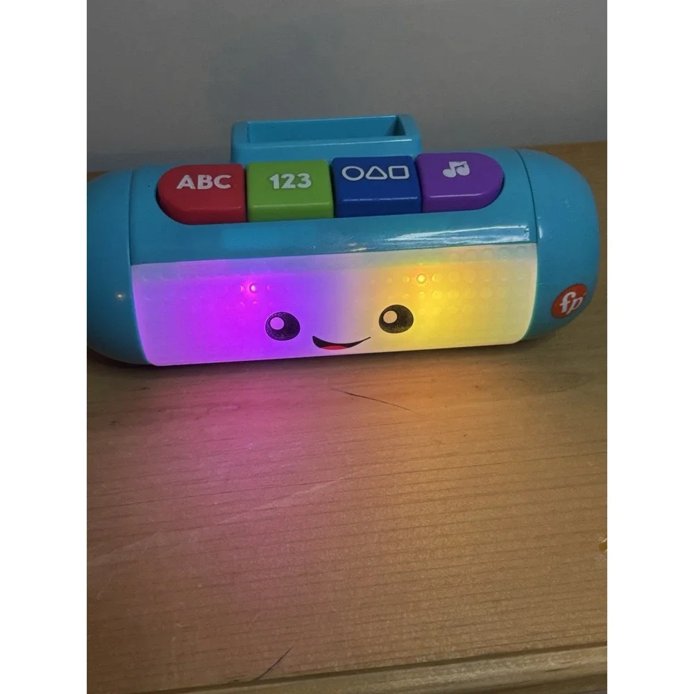 Fisher Price Lot of 4 Light Up Interactive Toys Bright‎ Beats, Lantern, Dumbbell